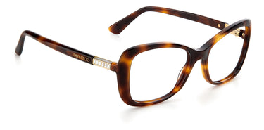 Women Jimmy Choo Eyeglasses: JC328/G Havana - SpecSMART Eye Clinic (Side View)